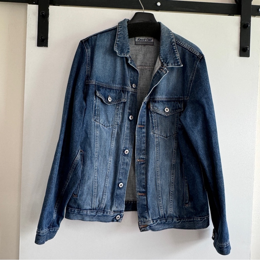 Vintage knock out denim trucker jacket
